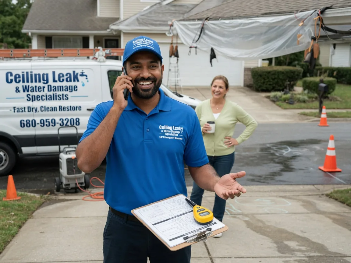 Ceiling Leak Cleanup Drummond, OK FAQs